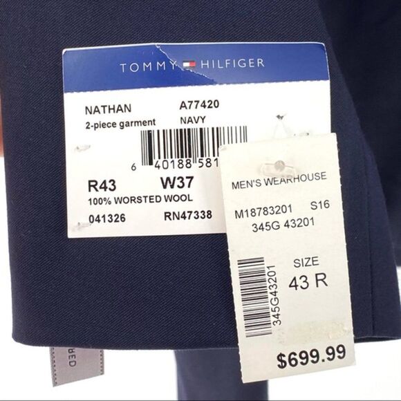 Tommy Hilfiger Men's Nathan Wool Jacket- 43R - Picture 8 of 8